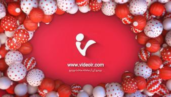 ویدیوآی آر - videoir لوگو موشن گوی های قرمز